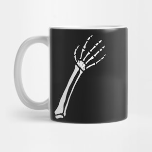 Skeleton hands holding on Mug